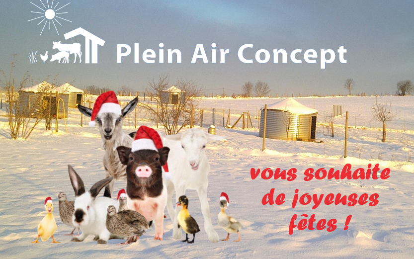 Plein Air Concept vous souhaite de joyeuses fêtes de fin d'année !